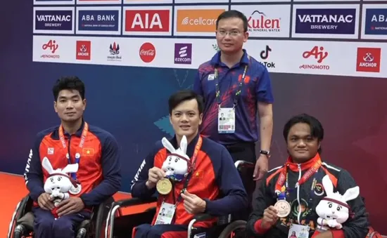 Lê Tiến Đạt giành HCV đầu tiên cho đoàn Việt Nam tại ASIAN Para Games 4