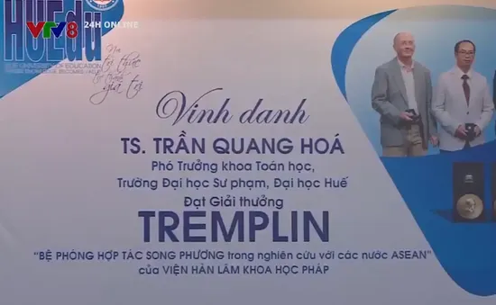 Vinh danh Tiến sĩ nhận Giải thưởng của Viện Hàn Lâm Khoa học Pháp