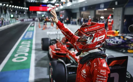 Đua xe F1 | Charles Leclerc xuất phát đầu tiên tại GP Las Vegas