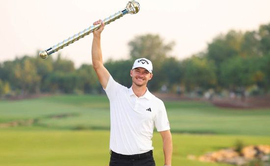 Nicolai Hojgaard vô địch giải golf DP World Tour Championship