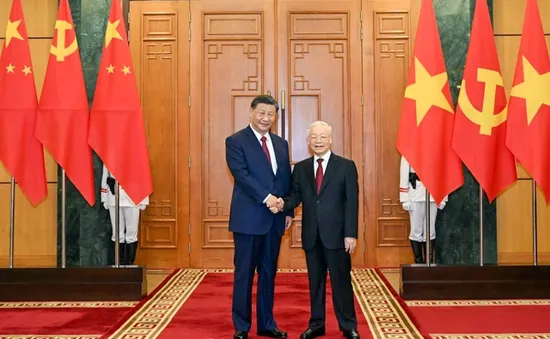 Tổng Bí thư Nguyễn Phú Trọng hội đàm với Tổng Bí thư, Chủ tịch nước Trung Quốc Tập Cận Bình