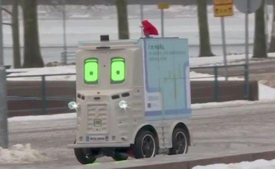 Robot điện giao hàng tại Phần Lan