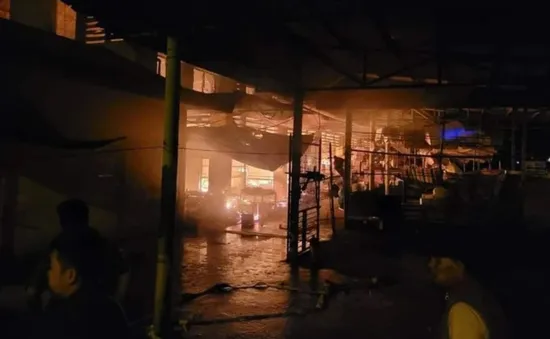 Thừa Thiên Huế: Cháy chợ trung tâm huyện Nam Đông