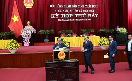 Thái Bình lấy phiếu tín nhiệm các chức danh do HĐND tỉnh bầu