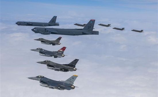Hàn Quốc - Mỹ bắt đầu tập trận không quân chung quy mô lớn