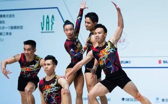 Aerobic Việt Nam giành HCV World Cup 2023