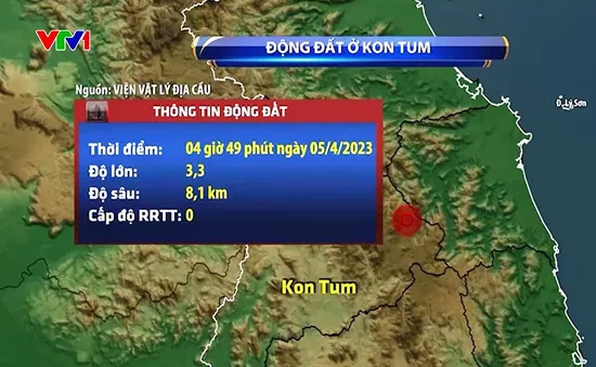 Kon Tum lại xảy ra động đất