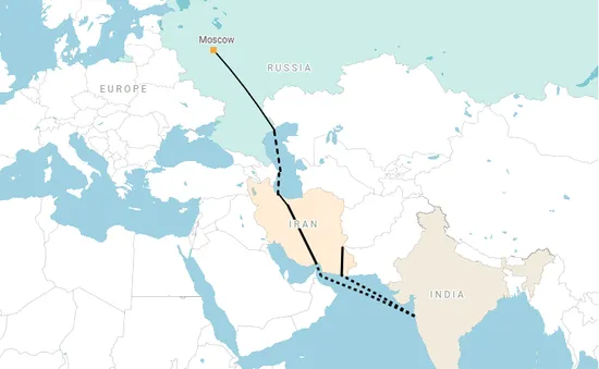 Nga, Iran thúc đẩy Hành lang vận tải quốc tế Bắc - Nam