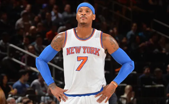 New York Knicks cân nhắc treo áo số 7 của Carmelo Anthony