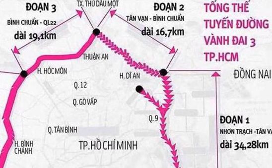 Đường vành đai 3 TP Hồ Chí Minh sẽ khởi công trước ngày 30/6