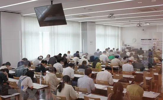 Hàng trăm thí sinh Nhật Bản tham dự kỳ thi năng lực tiếng Việt