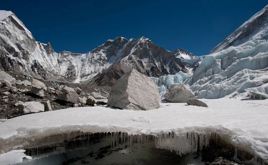 Các sông băng trên dãy Himalaya đang trên đà mất tới 75% băng vào năm 2100