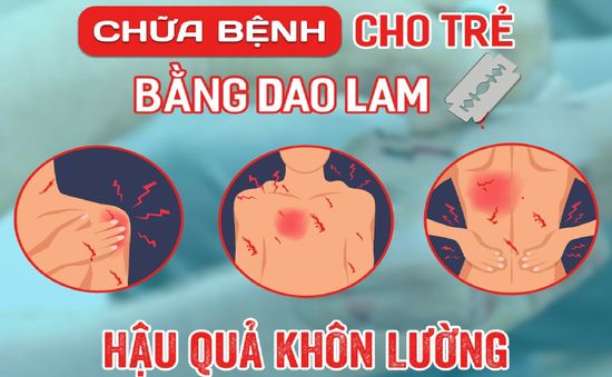 Bé trai tử vong sau khi người nhà đưa đi chữa mẹo, dùng dao lam rạch da để thải máu độc