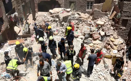 Sập tòa nhà ở Ai Cập khiến hàng chục người thương vong