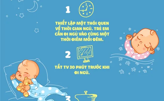 [INFOGRAPHIC] Cách giúp trẻ có giấc ngủ ngon