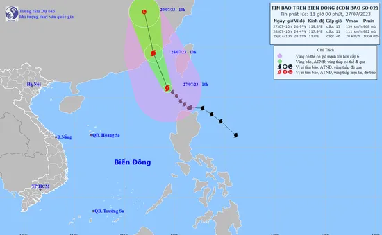 Bão số 2 nhiều khả năng không ảnh hưởng tới đất liền Việt Nam