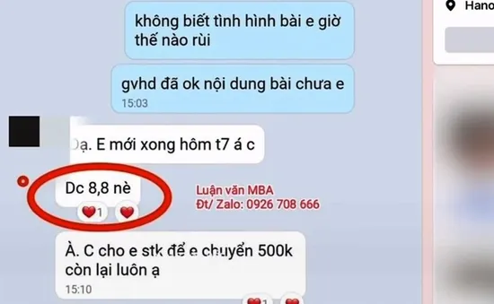 Dịch vụ viết luận văn thuê: Cần là có, giá từ vài trăm đến hàng chục triệu đồng