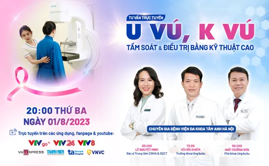 Tư vấn trực tuyến: "U vú, K vú: Tầm soát và điều trị bằng kỹ thuật cao"