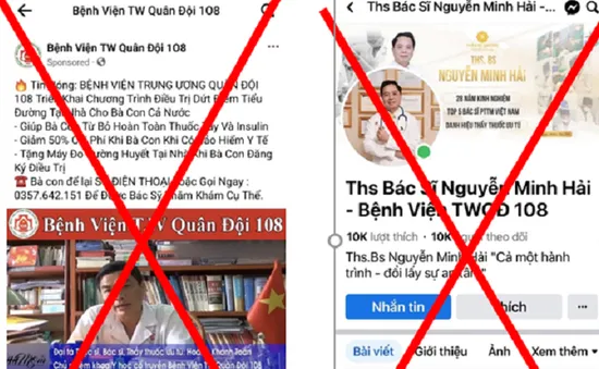 Nhiều website, fanpage giả mạo Bệnh viện 108 để trục lợi