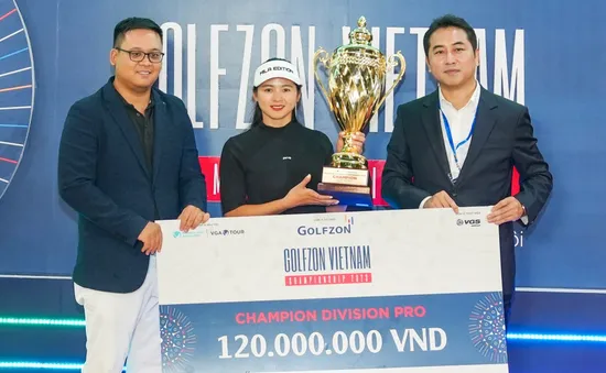 Hana Kang vô địch giải golf chuyên nghiệp trong nhà 2023, nhận 120 triệu tiền thưởng