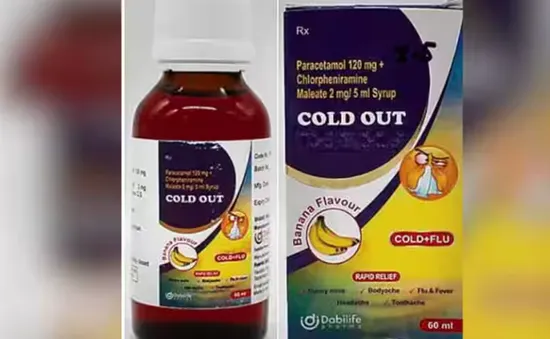WHO cảnh báo về lượng chất độc hại cực cao trong siro trị cảm lạnh Cold Out