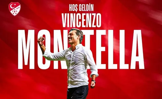 HLV Vincenzo Montella sẽ dẫn dắt ĐT Thổ Nhĩ Kỳ