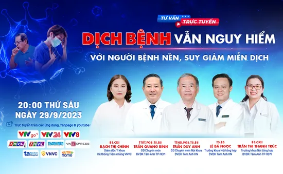 Tư vấn trực tuyến: "Dịch bệnh vẫn nguy hiểm với người bệnh nền, suy giảm miễn dịch"