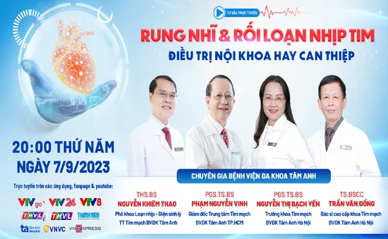 Tư vấn trực tuyến: “Rung nhĩ & Rối loạn nhịp tim: Điều trị nội khoa hay can thiệp?”