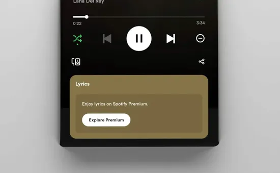 Spotify cắt tính năng hiển thị lời bài hát đối với người dùng miễn phí