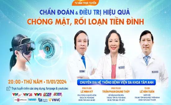 Tư vấn trực tuyến: "Chẩn đoán & điều trị hiệu quả chóng mặt, rối loạn tiền đình"