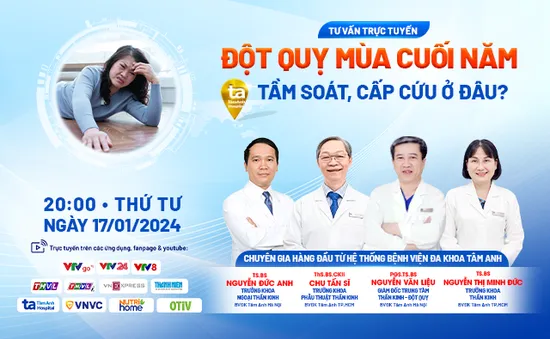 Tư vấn trực tuyến: “Đột quỵ mùa cuối năm - Tầm soát, cấp cứu ở đâu?”