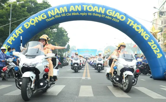 TP Hồ Chí Minh ra quân năm an toàn giao thông 2024