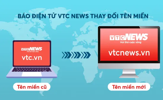 Báo điện tử VTC News đổi tên miền thành vtcnews.vn từ ngày 25/2