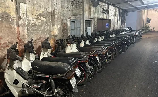 Bắt 4 đối tượng trong đường dây chuyên trộm xe Honda Dream ở Hà Nội