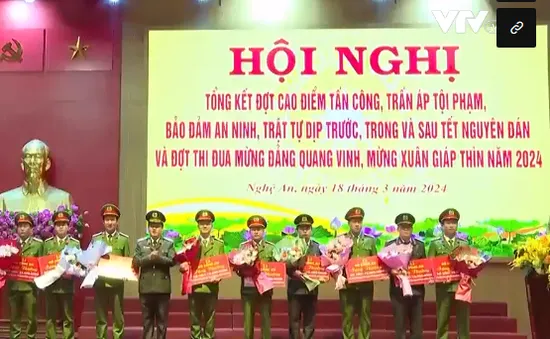 Công an Nghệ An tổ chức Hội nghị tổng kết đợt cao điểm tấn công, trấn áp tội phạm