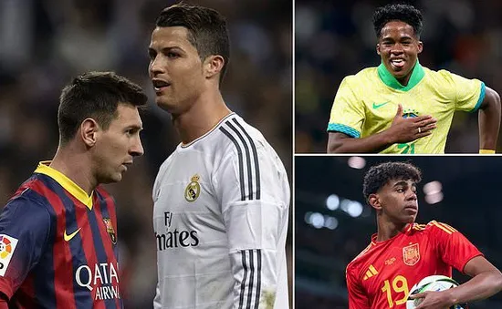 Sau Messi - Ronaldo sẽ là màn so tài giữa Endrick và Lamine Yamal