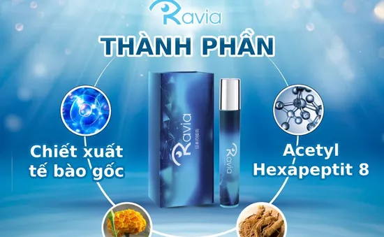 Thanh lăn Ravia - Khắc tinh của quầng thâm, bọng mắt, nhăn mắt