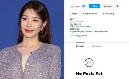 BoA xóa tất cả bài đăng trên Instagram sau tuyên bố giải nghệ