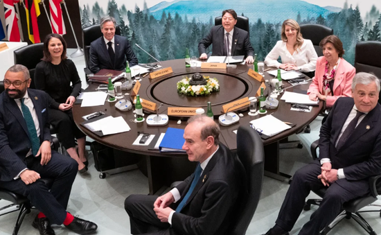 Ngoại trưởng các nước G7 thảo luận một loạt vấn đề quốc tế nóng