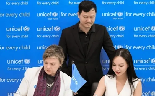 UNICEF nhận khoản quyên góp 25 tỷ đồng hỗ trợ trẻ em