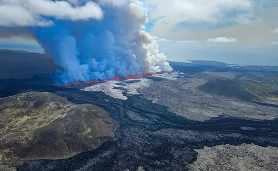 Núi lửa ở Iceland lại phun trào