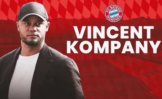 Bayern Munich chính thức bổ nhiệm HLV Vincent Kompany