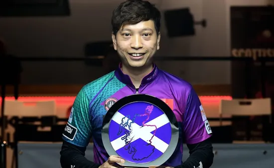 Bi-a | "Chuyên gia ngược dòng" Dương Quốc Hoàng vô địch nghẹt thở Scottish Open