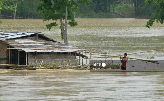 Lũ lụt ảnh hưởng đến hơn 600.000 người ở bang Assam (Ấn Độ), số người thiệt mạng tăng lên 18