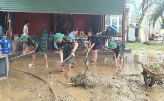 Hà Giang huy động lực lượng hỗ trợ người dân sau mưa lũ