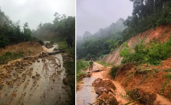 Mưa lũ làm 1 người chết, sạt lở đất đá vào nhiều nhà dân ở Hòa Bình