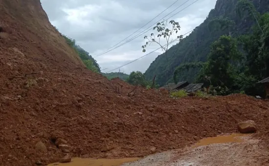 Nhiều tuyến quốc lộ sạt lở do mưa lớn