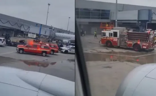 Hỏa hoạn tại sân bay ở thành phố New York, Mỹ