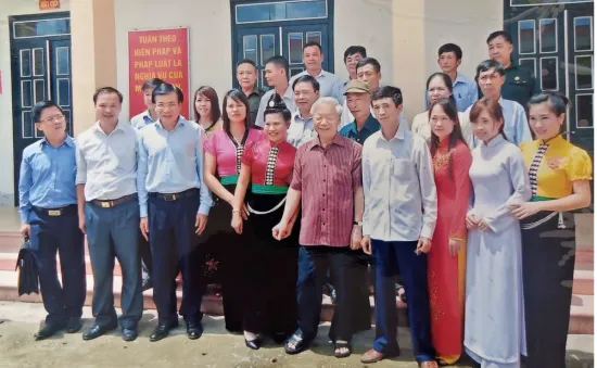 Nhân dân huyện vùng cao Mường Nhé (Điện Biên) tiếc thương Tổng Bí thư Nguyễn Phú Trọng