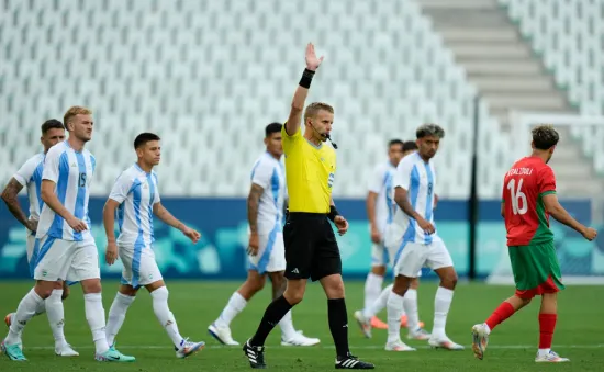 Nhìn lại sự cố hi hữu “có một không hai” trong trận Olympic Argentina - Morocco